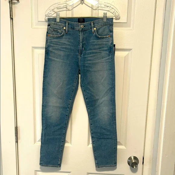 NWT Citizens of Humanity Rocket Crop High Rise Skinny Jeans Sz 28 - Picture 1 of 9